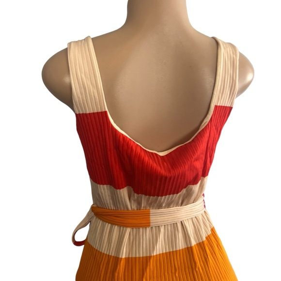 Ted Baker Ribbed Midi Casual Striped Dress Multicolor - Picture 7 of 10